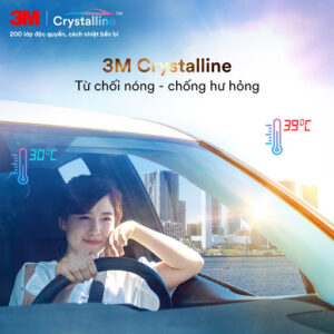 Dan phim cach nhiet oto 3M Crystalline chinh hang phugiaauto.vn