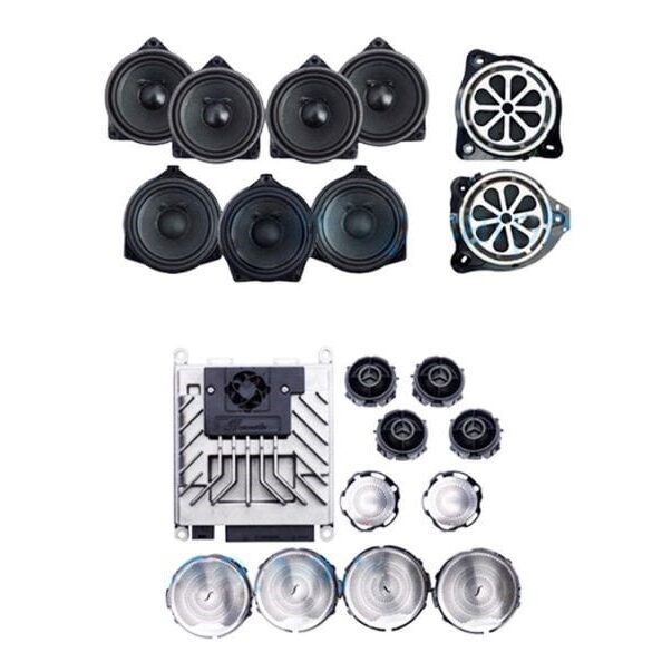 cấu tạo hệ thống 13 loa burmester surround