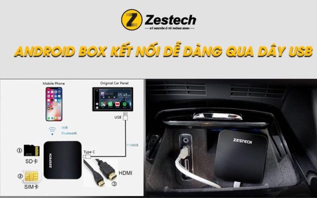 hướng dẫn lắp đặt android box cho ô tô