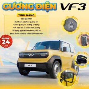 độ gương điện Vinfast VF3